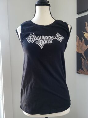 3/$30 Headbangers Ball Black Muscle Tee - Women